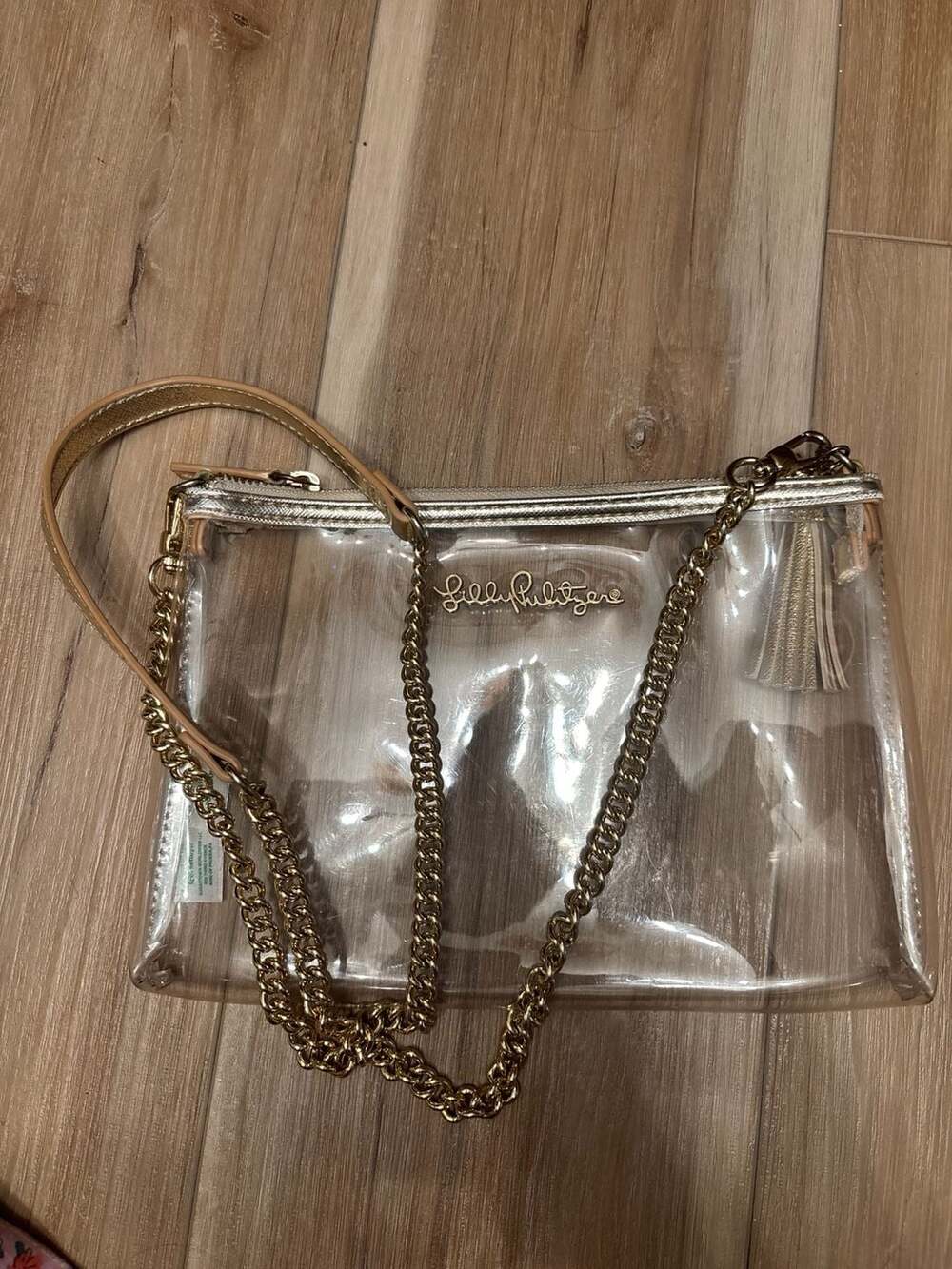 Lilly Pulitzer clear PVC cross body Bag Stadium accessory